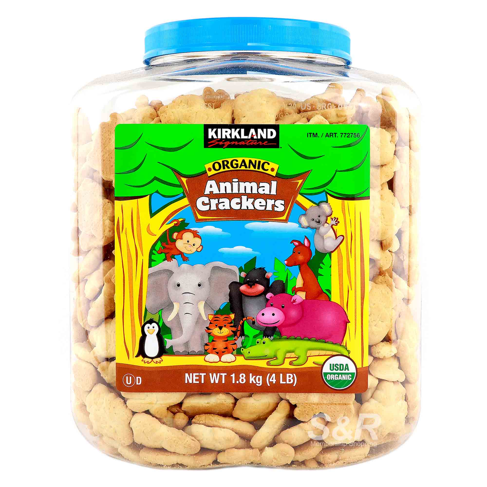 Kirkland Signature Organic Animal Crackers 1.8kg Kirkland Signature Organic Animal Crackers 1.8kg